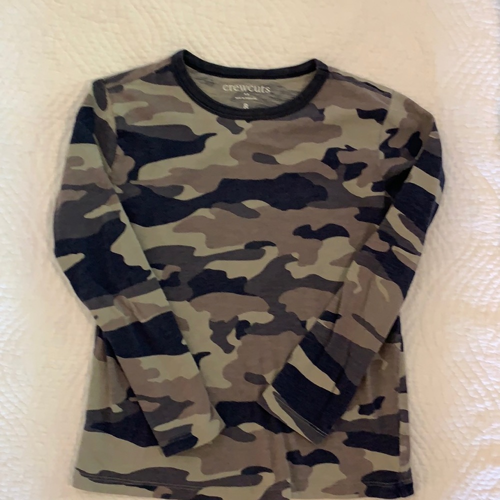 JCrew Crewcuts Boys Camo Long Sleeve T-shirt
